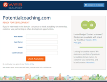 Tablet Screenshot of potentialcoaching.com